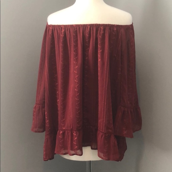 Fever Tops - Fever Burgundy/Copper Top Fever Tops - Fever Burgundy/Copper Top